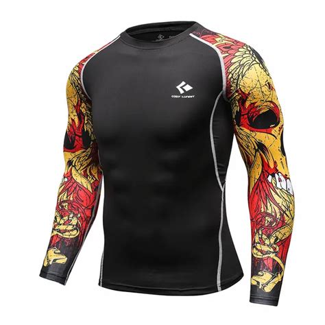 Aliexpress Buy Rashguard Men S Long Sleeve T Shirt Compressed