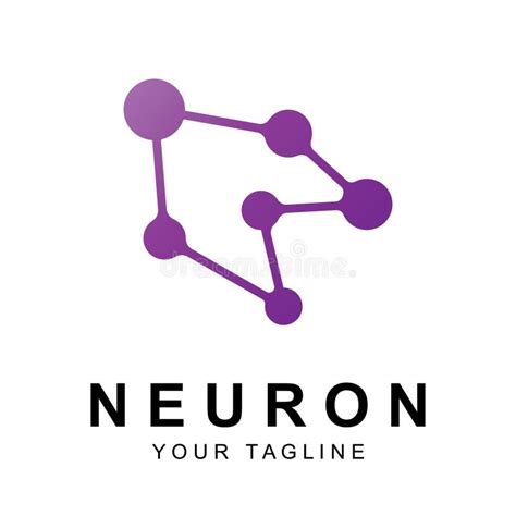 Neuron Logo Neuron Nerve Or Seaweed Vector Abstract Molecule Design