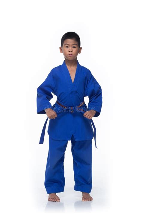 Master Blue II Belt TaeKwonDo Kid Athletes Uniform Stock Image - Image of attack, east: 150545991