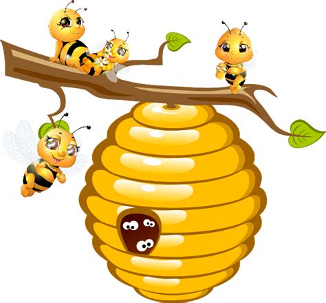 Download #bees #hive #honey - Bee Clipart - Png Download (#4062423) - PinClipart