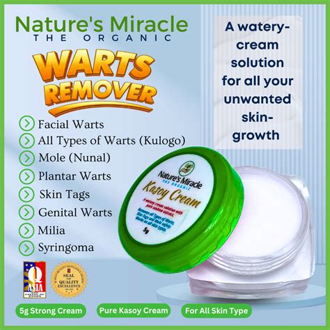 Nature S Miracle Kasoy Cream Original Wart Removal Skin Tag Remover