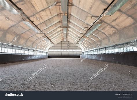 Empty Horse Riding Arena Indoor Without Stock Photo 2517724761