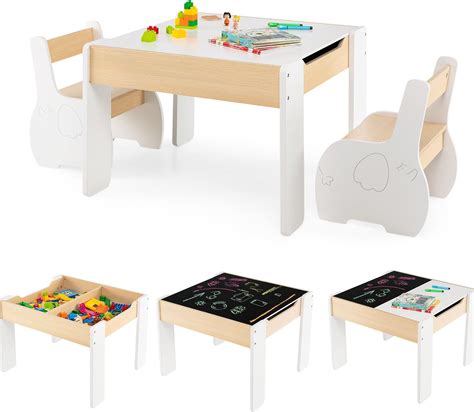 Costway En Table Enfants Avec Chaises En Forme D El Phant Table