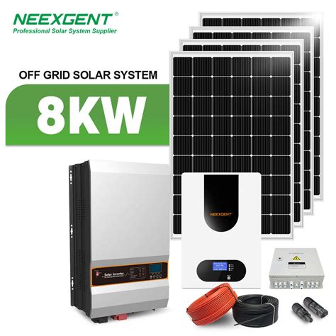 Neexgent Off Grid Home Solar Systems Complete Hybrid 8kw 10kw 15kw Solar Energy Systems Kit