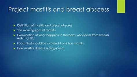 Solution Mastitis And Breast Abscess Studypool