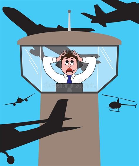 Air Traffic Control Tower Cartoon