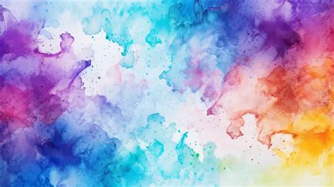 Abstract Watercolor Splatter Vibrant Texture For Background Design