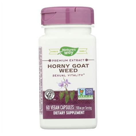 Nature S Way Horny Goat Weed Standardized 60 Capsules 1 Pack 60