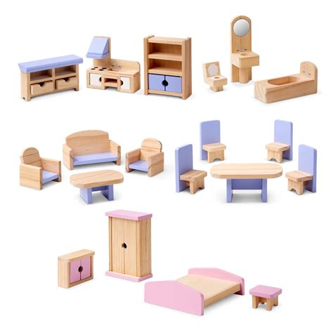 Wooden Multi Level Dollhouse Entertainment Earth