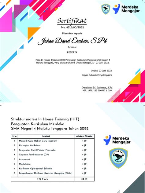 Sertifikat Iht Pdf