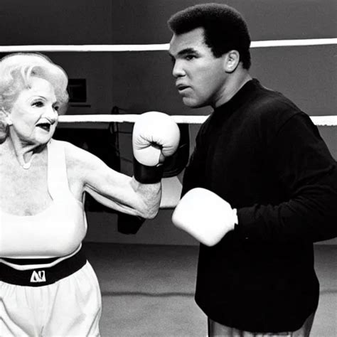 Betty White Boxing Muhammad Ali Stable Diffusion Openart