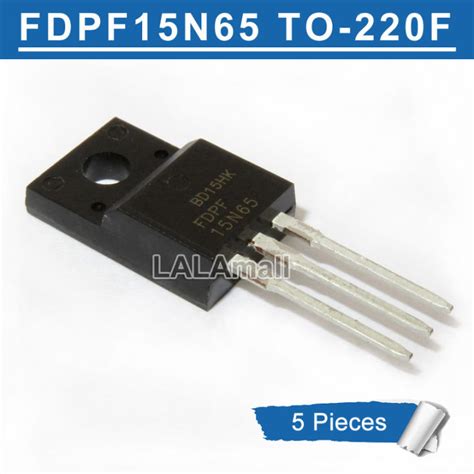 5pcs FDPF15N65 TO220F FDPF 15N65 TO 220F N Channel 15A 650V MOSFET