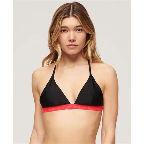 Superdry Triangle Elastic Bikini Top Black Dressinn