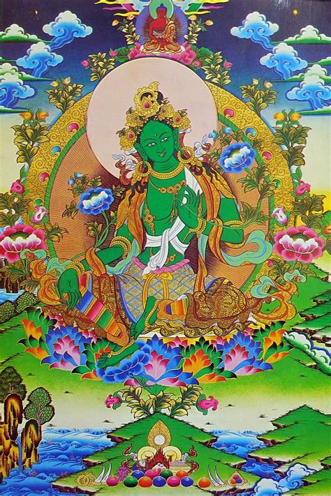 Buy Online Green Tara Poster Green Tara Buddha Art Buddhist Art