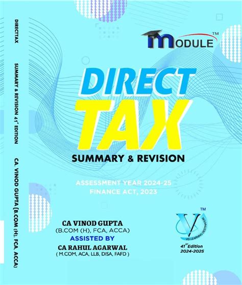 Vg Learning Ca Final Direct Tax Summary And Revision Module New