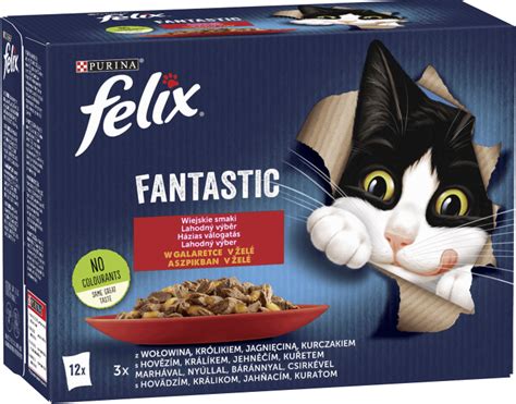 PURINA FELIX Fantastic karma mokra dla dorosłych kotów wybór mięs w