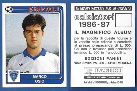 Figurina Calciatori Panini Nuova N Osio Empoli Eur