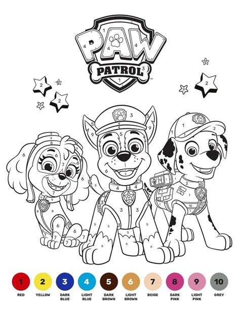 Can you follow the #PAWPatrol colors for this PAW Patrol coloring page? #KidoodleTV Ma… | Paw ...