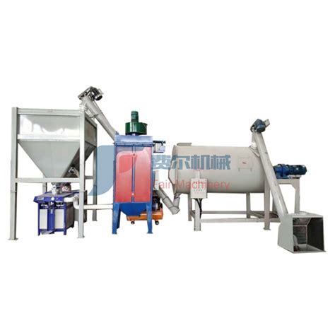 High Efficiency Horizontal Ribbon Mixer Dry Mortar Machines Gypsum