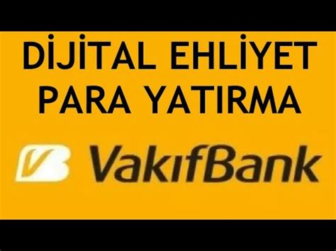 Vak Fbank Dijital Ehliyet Para Yat Rma Nas L Yap L R Youtube