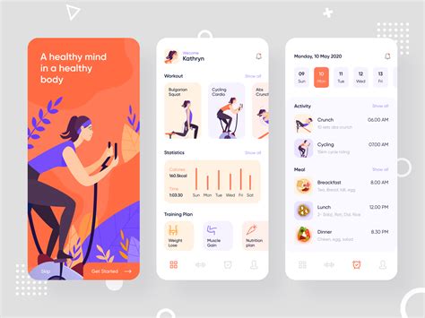 Fitness App Design Template