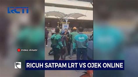 Tak Terima Ditegur Ojol Ribut Dengan Pihak Keamanan Lrt Jabodebek