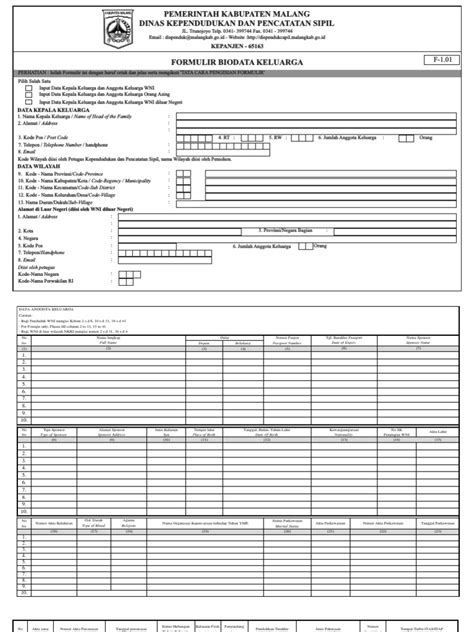 Formulir F 101 Fix Pdf