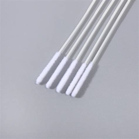 Sterile Sampling Nasal Swab Nylon Flocked Flexible Thin Nasopharyngeal