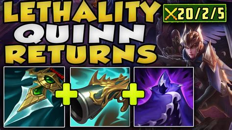 Rank 1 Quinn Pops Off With This New Lethality Build One Shot Anyone League Of Legends Youtube