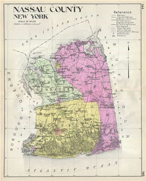 Nassau County New York Geographicus Rare Antique Maps