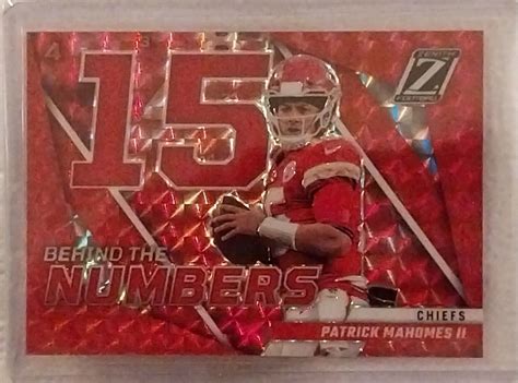 Mavin Patrick Mahomes Ii Zenith Behind The Numbers Red Prizm