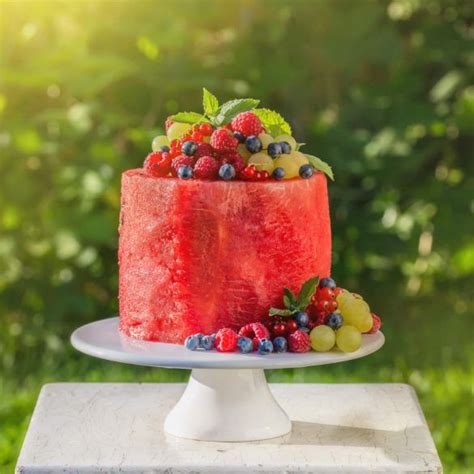 Wassermelonen Kuchen Essen Rezept Recipe Watermelon Cake Fruit