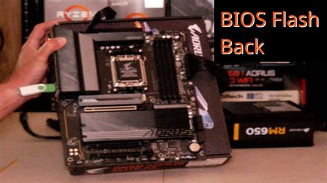 How To Use The Bios Flash Back Button On The Gigabyte B Aorus Elite