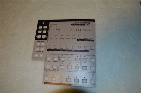 Mackie Mackie Control Universal Pro Lexan Overlay Protools Reverb