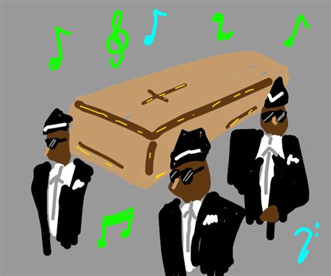 Dancing pallbearers from Ghana meme - Drawception