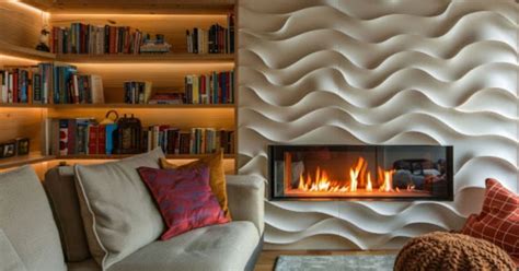 elevate  home   built  fireplace wall