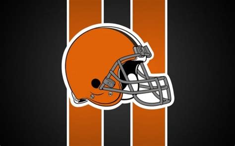 American Football Cleveland Browns Brown Helmet With Black Background ...