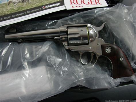 Ruger Vaquero 45 Lc High Gloss Stainless New In The Box 45 Long Colt Revolvers At Gunbroker