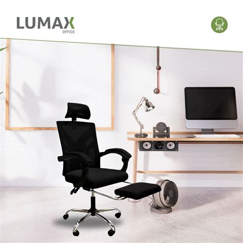 Silla Ejecutiva Ergon Mica Lumax Modelo Clyde Con Apoyapies Negro