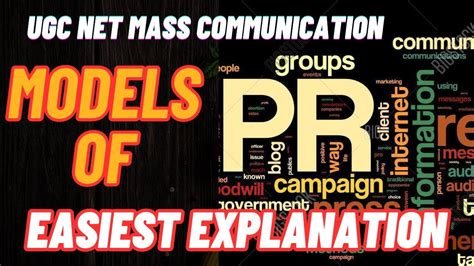 Four Models Of Public Relations UGC NET Mass Communication June 24