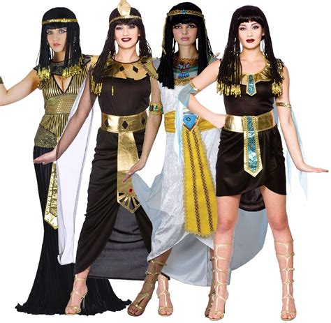 Egyptian Queen Cleopatra Princess Fancy Dress Costume Outfit Womens Nile Xs Xl Ebay