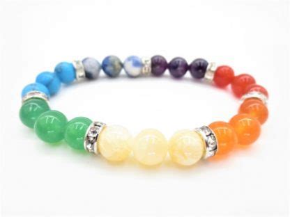 Chakra Armband Met Edelstenen Wit Het Gouden Tijdperk