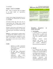 Understanding Gender Development Sex Gender And Theories Course Hero