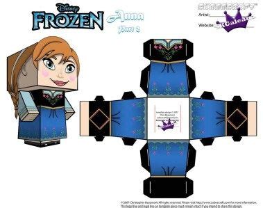 Cubeecraft Of Anna From Disneys Animated Movie Frozen Disney Beauty