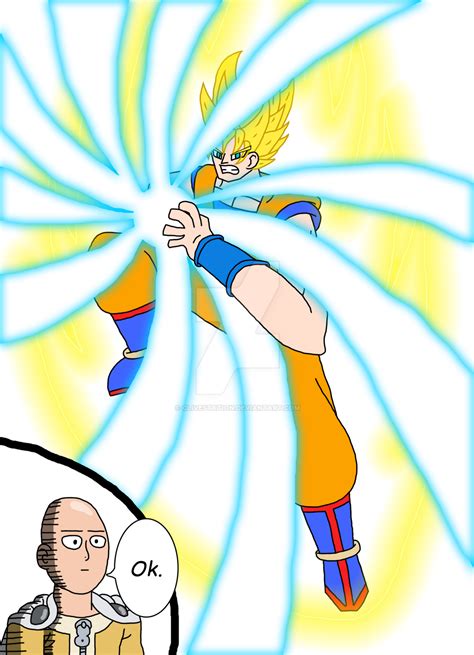 Goku vs Saitama by CliveStation on DeviantArt