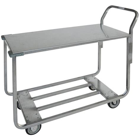 Hubert® Galvanized Steel Produce Cart 43l X 25w X 41h