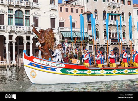 Venedig Venetien Italien September Boote An Der Regata