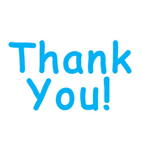 Bright Blue Thank You Animated Text Download On