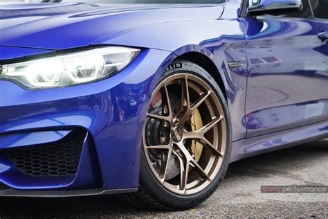 BMW M4 CS F82 Blue With Bronze BBS FI R Wheel Front