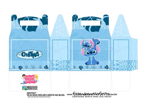 Caixa Maleta Stitch Fazendo A Nossa Festa